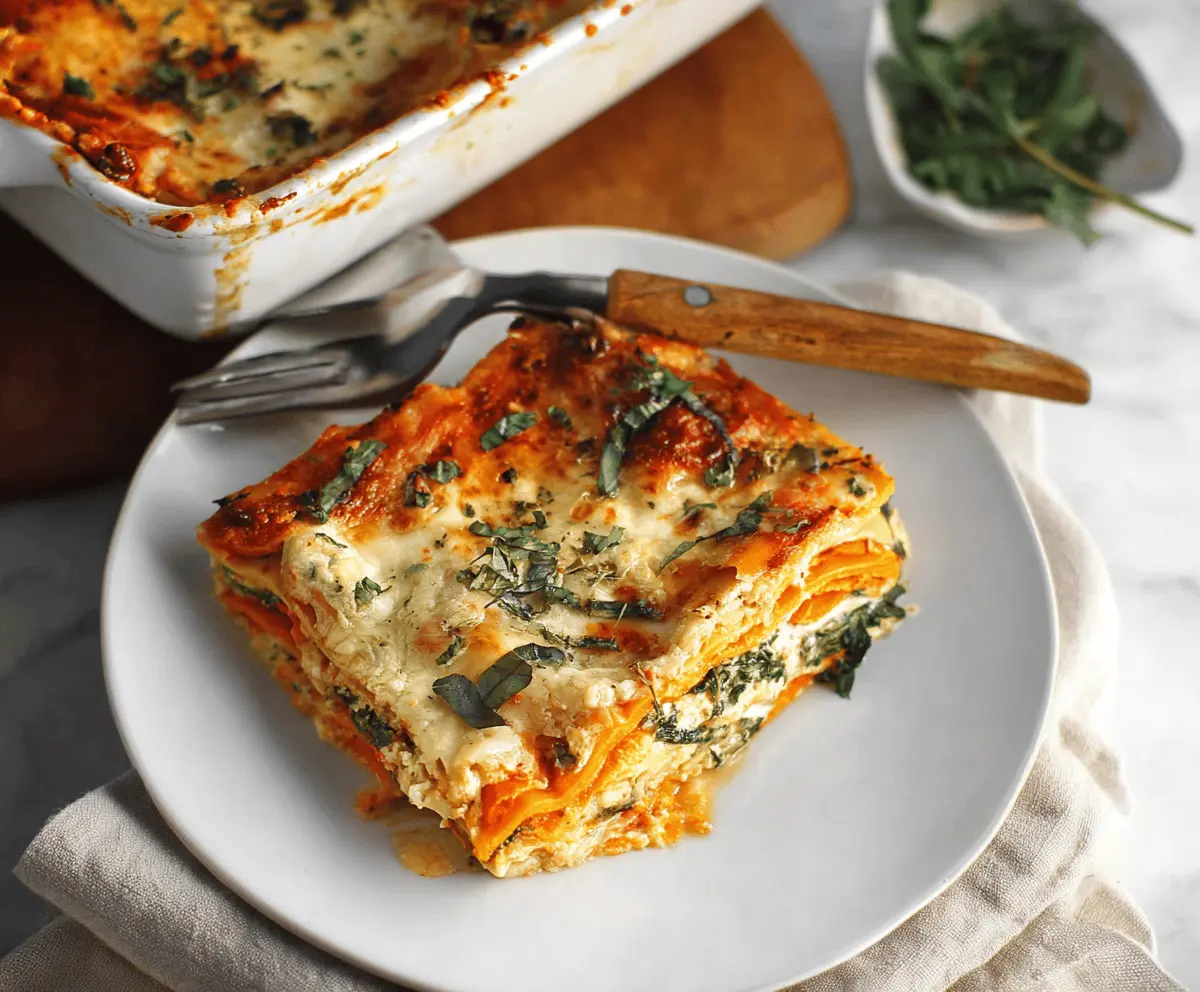 Sweet Potato Spinach Lasagna: A Wholesome Vegetarian Twist